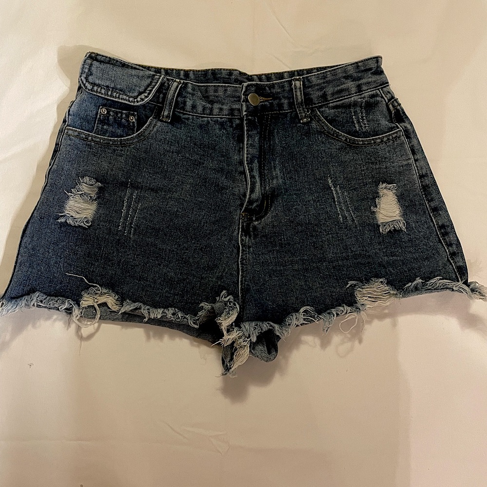 Dark wash denim Short